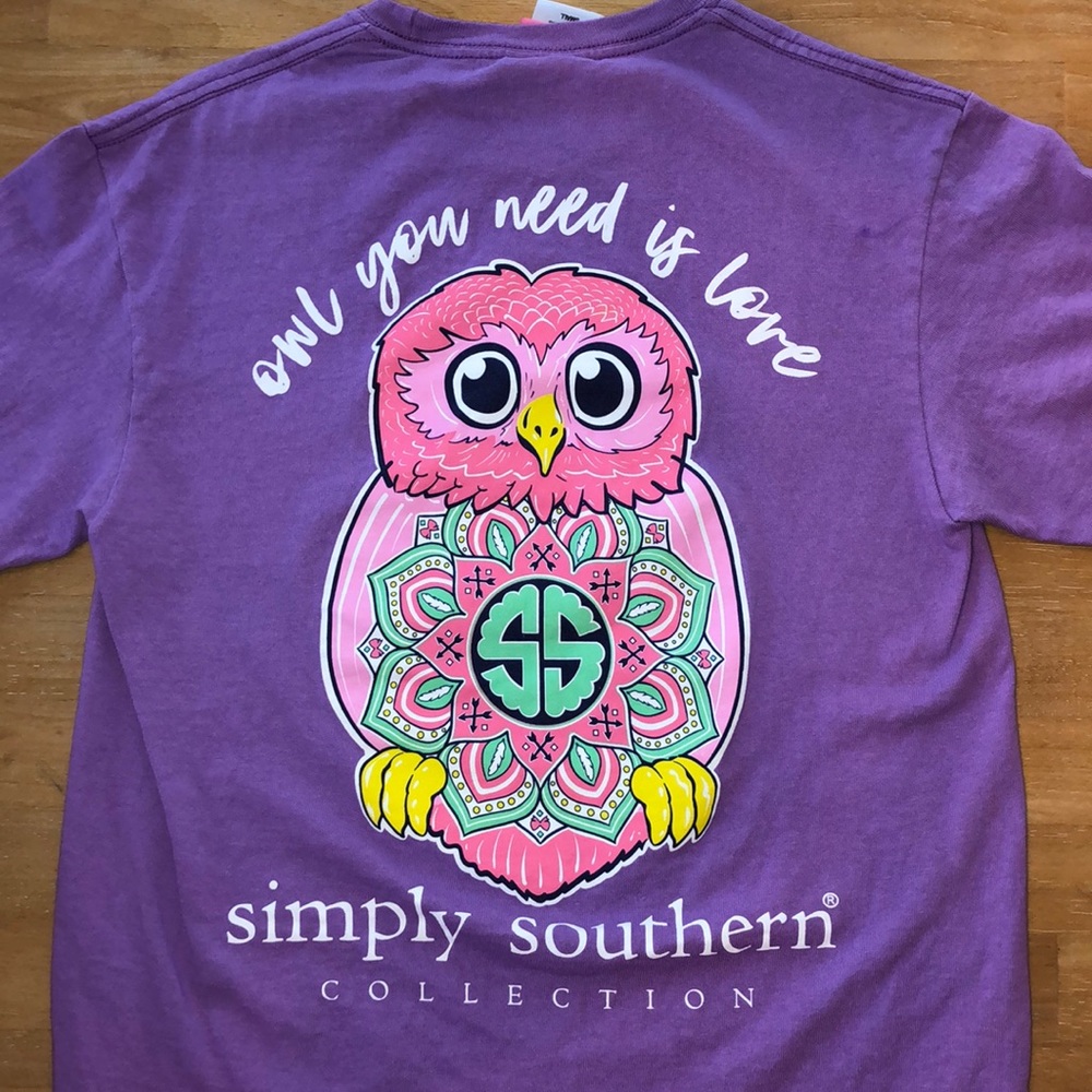 Simply Southern purple tee